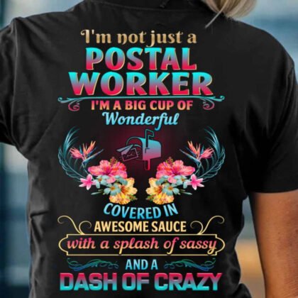 Postal Worker Big Cup Of Wonderful Apparel - Funny Floral