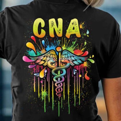 Color Splash CNA Apparel - Vibrant Healthcare Worker